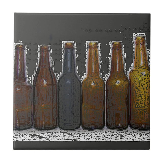 Bierflaschen Fliese (Vorderseite)