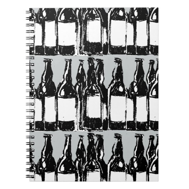 Bierflaschen Notizblock (Vorderseite)
