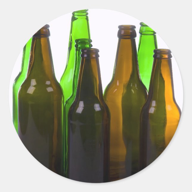 Bierflaschen Runder Aufkleber (Vorderseite)