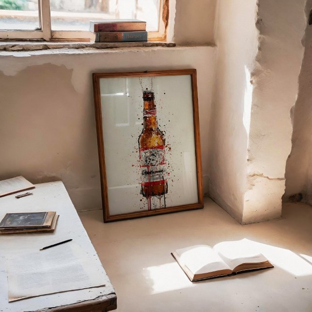 Bierflaschen-Wandkunst-Druck 'Amber' Poster (Von Creator hochgeladen)