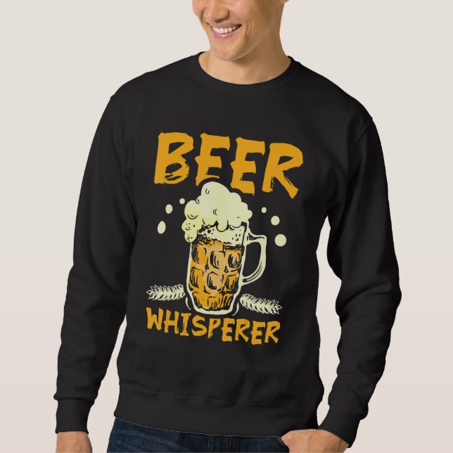 Bierflüsterer Sweatshirt (Vorderseite)
