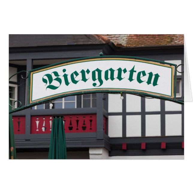 Biergarten-Schild, Deutschland (Vorderseite (Horizontal))