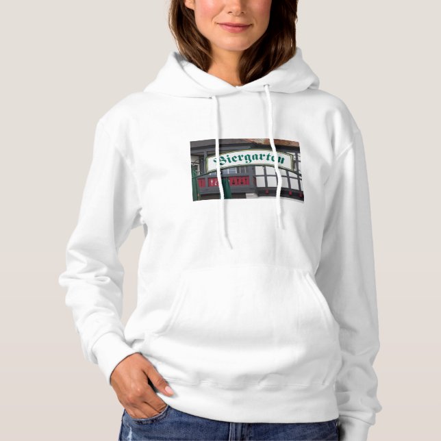 Biergarten-Schild, Deutschland Hoodie (Vorderseite)
