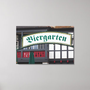 Biergarten-Schild, Deutschland Leinwanddruck
