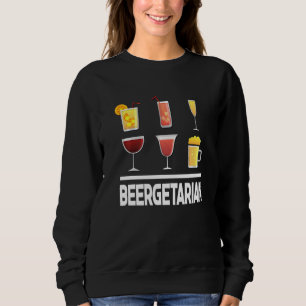 Biergetarischer Grafik-Heimbrauen Weinherstellung  Sweatshirt