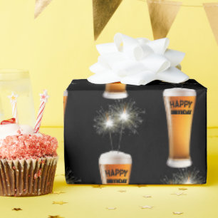 Bierglas Geschenkpapier