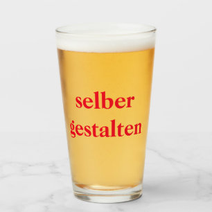 Bierglas selber gestalten  glas