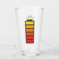 Bierglas zum Aufladen von Energie