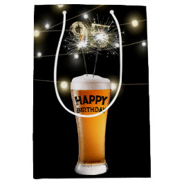 Biergläser im 95. Geburtstag Mittlere Geschenktüte