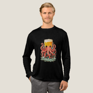 Bierglaskopf Octopus Graphic T-Shirt Tri-Blend Shirt