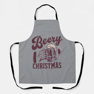 Bieriger Weihnachten Vintage Festliche Party-Typen Schürze