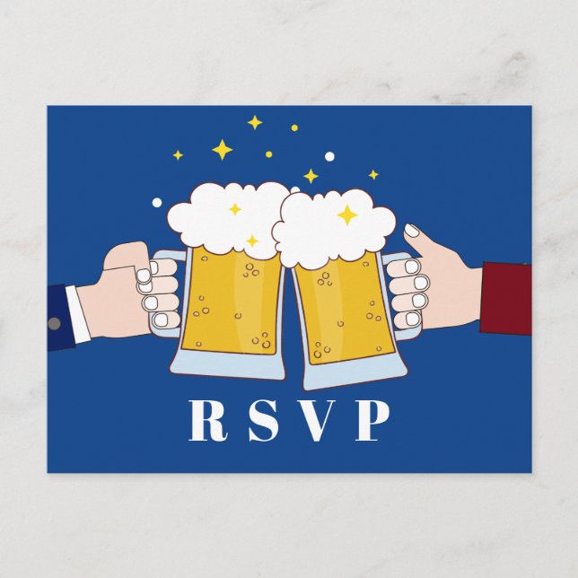 Bierjubeln, Bier, Party, Postcard UAWG Einladungspostkarte (Vorderseite)