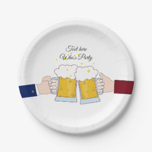 Bierjubeln, Erwachsenengeburtstag, Hochzeit, Papie Pappteller