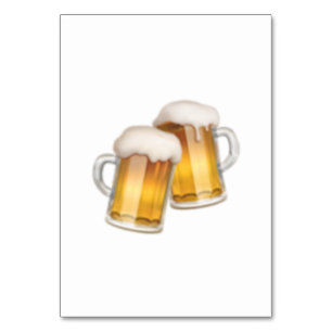 Bierklinkende Tasse - Emoji Tischnummer