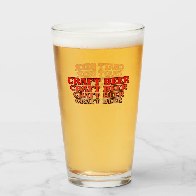 Bierkrebse Glas (Vorne (Gefüllt))