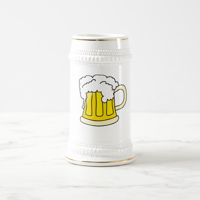 Bierkrug mit Bier Bierglas (Mittel)