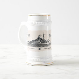 Bierkrug Schlachtschiff Tirpitz Bierglas