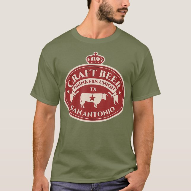 Bierliebhaber - San Antonio Texas T-Shirt (Vorderseite)