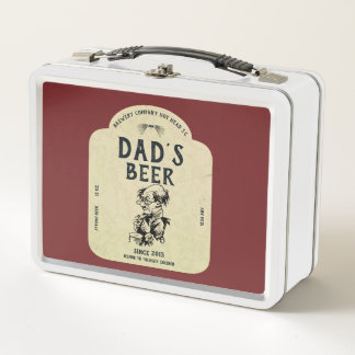 Biermarke des Vaters Metall Brotdose
