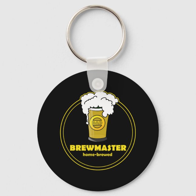 Biermeister Zuhause-gebrauter Vater Schlüsselanhänger (Vorderseite)