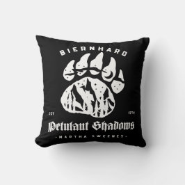 Biernhard Bears Petulant Shadows Two-Tone Kissen