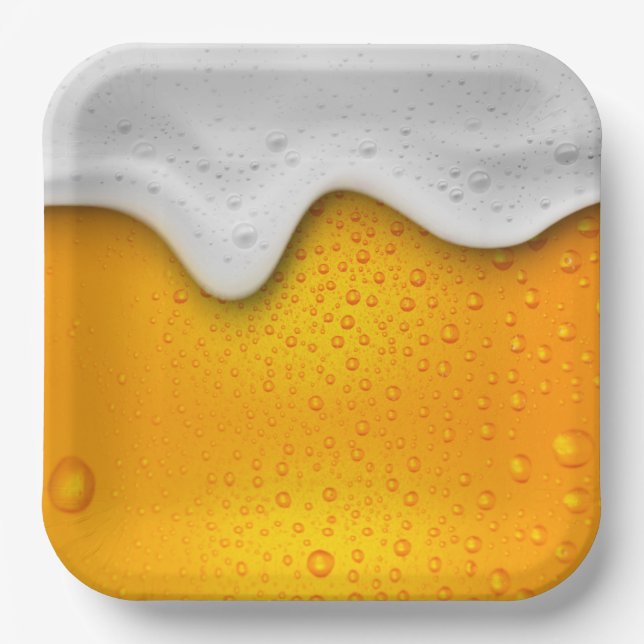 Bierpapierplatte Pappteller (Vorderseite)