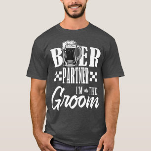 Bierpartner im Bräutigam trinken Biere Familienhoc T-Shirt