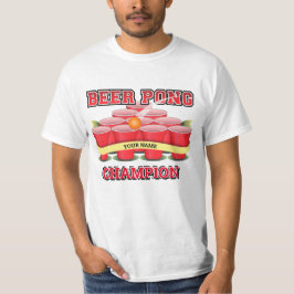 Bierpong Champion Cups Pong Ball anpassen T-Shirt