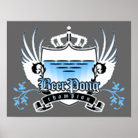 Bierpong-Champion für königliches Wappen