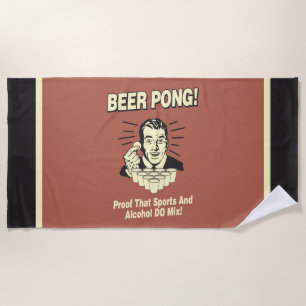 Bierpong: Proof Alcohol & Sports Mix Strandtuch