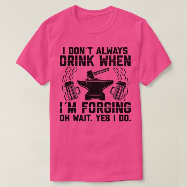 Bierschmied Blacksmithing-Geschenk Ideen T T-Shirt (Design vorne)