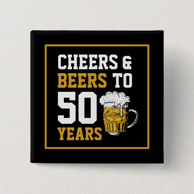 Biersorten bis 50 Jahre 50. Button (Vorderseite)