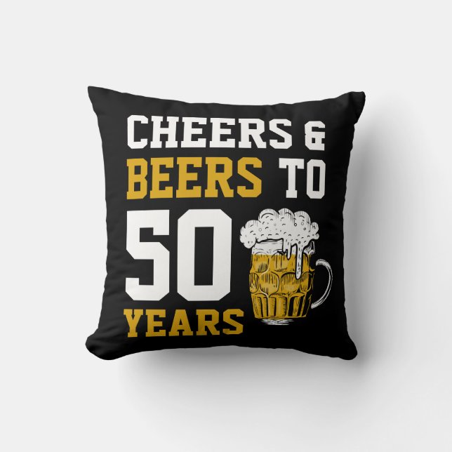 Biersorten bis 50 Jahre 50. Kissen (Vorderseite)
