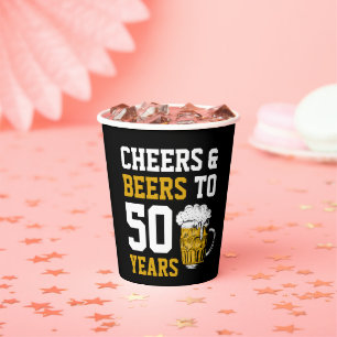 Biersorten bis 50 Jahre 50. Pappbecher