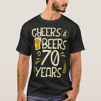 Biersorten bis 70 Jahre alt, 70. Geburtstag Dri T-Shirt