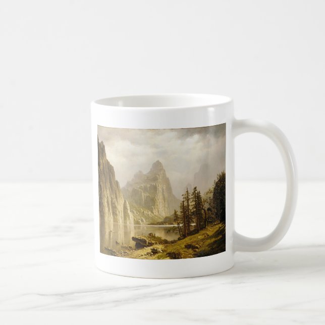 Bierstadt Albert Merced Fluss Yosemite Valley Kaffeetasse (Rechts)