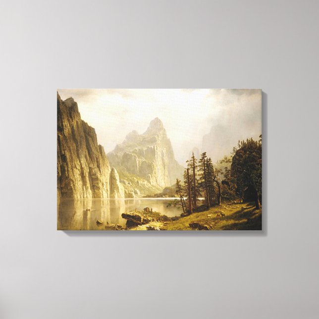 Bierstadt Albert Merced Fluss Yosemite Valley Leinwanddruck (Vorderseite)