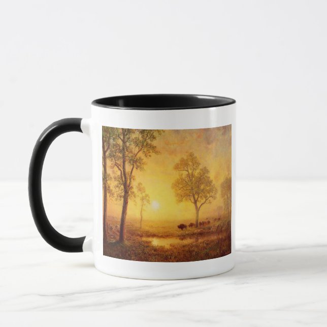 Bierstadt Albert Sunset am Berg Tasse (Links)