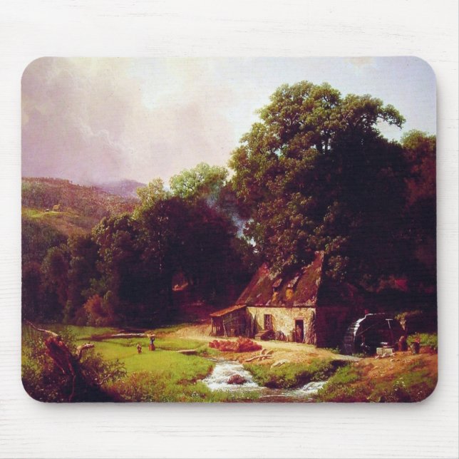 Bierstadt Albert The Old Mill Mousepad (Vorne)