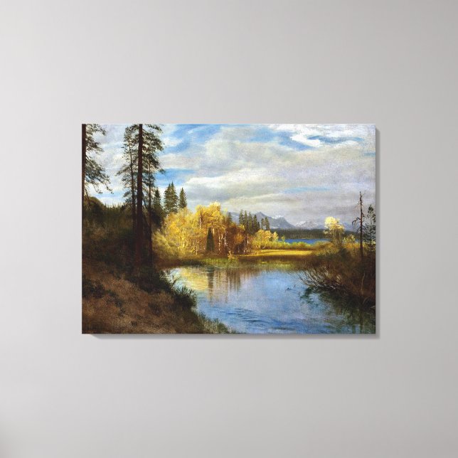 Bierstadt - Ausfahrt Lake Tahoe Leinwanddruck (Vorderseite)