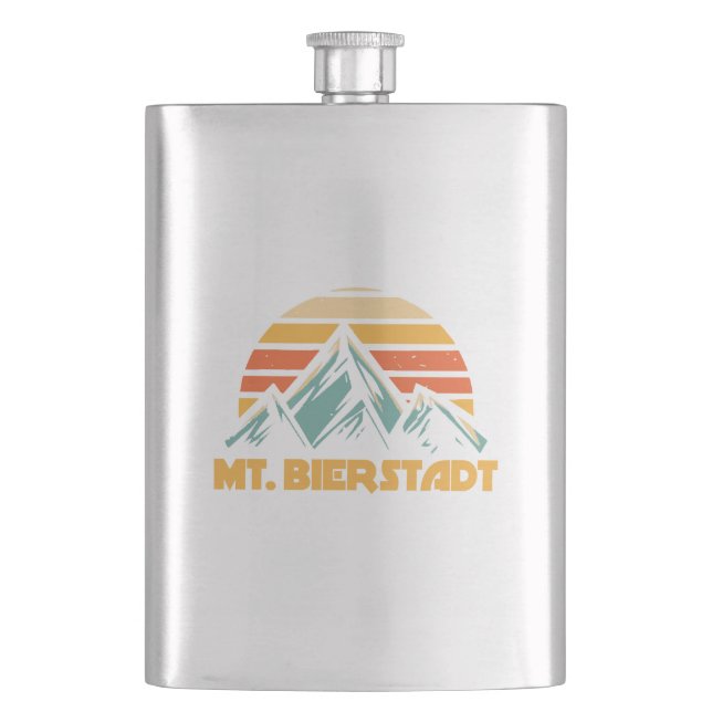 Bierstadt Colorado Retro Turquoise Flachmann (Vorderseite)