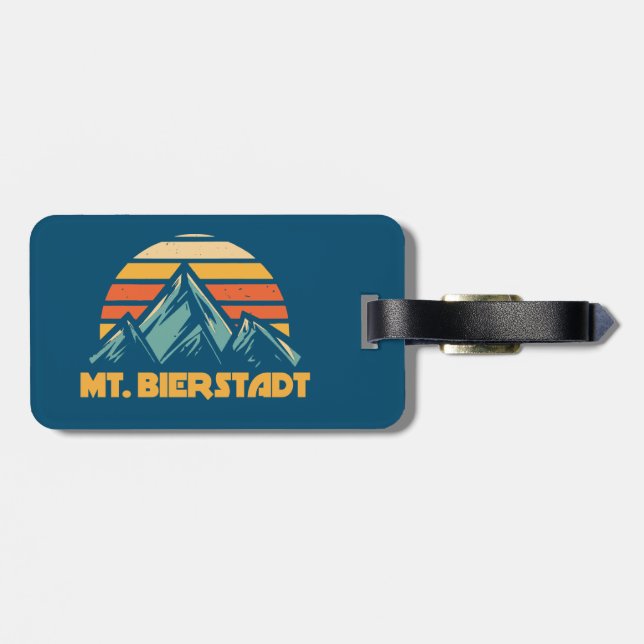 Bierstadt Colorado Retro Turquoise Gepäckanhänger (Rückseite horizontal)