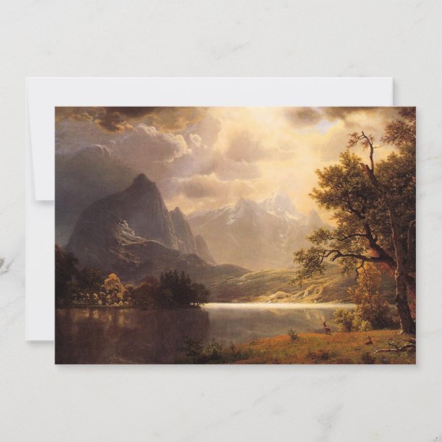 Bierstadt Estes Park Colorado Einladung (Vorderseite)