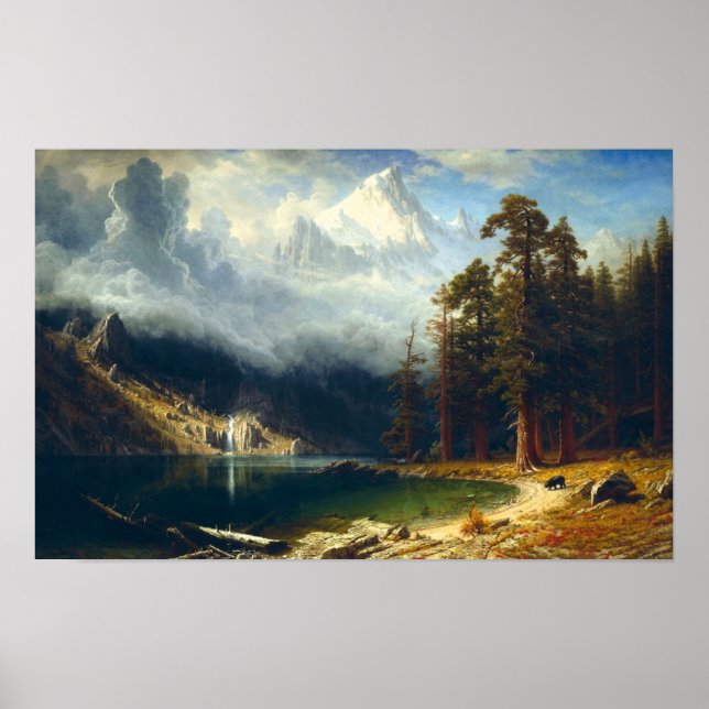 Bierstadt Mount Corcoran Poster (Vorne)