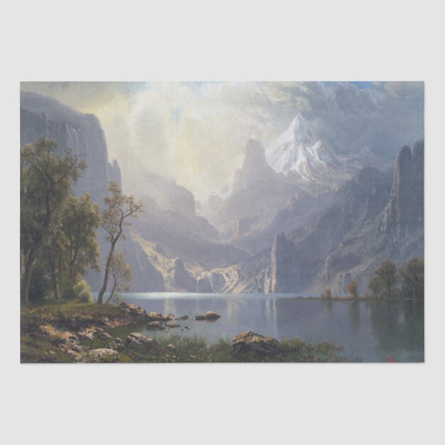 Bierstadt Mountains Wilderness Tissue Seidenpapier (Vorderseite)