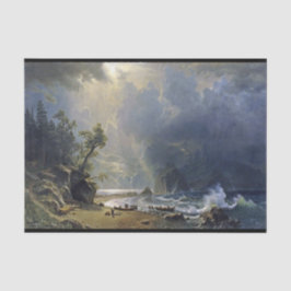 Bierstadt Puget Sound Pacific Coast Painting Seidenpapier