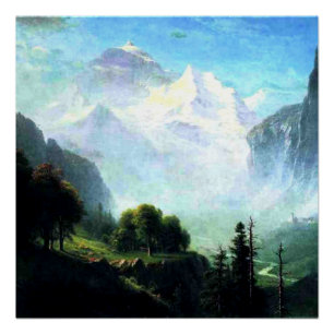 Bierstadt - Staubbachfälle bei Lauterbrunnen Poster