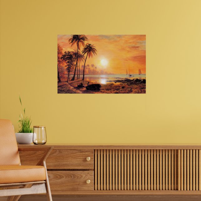 Bierstadt - Tropische Landschaft Poster (Wohnzimmer 2)