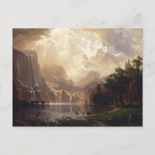 Bierstadt unter den Sierra Nevada Mountains Postkarte