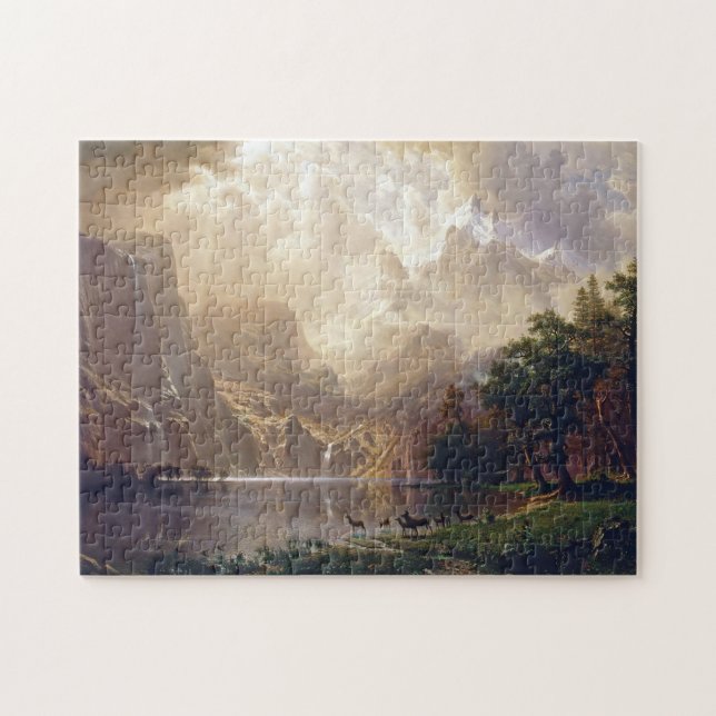 Bierstadt Unter der Sierra Nevada Malerei (Horizontal)